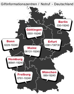 Giftinformationszentren (Giftnotrufzentren) in Deutschland